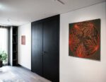 Fleur Noir 50×50 cm 2016 (left) Roseta Negra 97×97 cm 2012 (right)